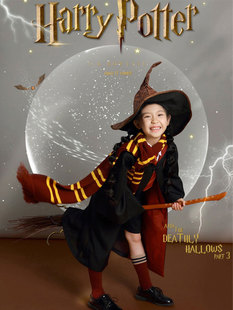 哈利波特学院长袍儿童服装全套正版环球影城魔法袍子赫敏同款衣服