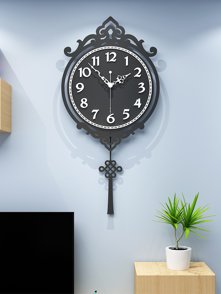 Nordic wall clock Household living room fashion watch net red creative personality trend Minimalist Wrought iron decoration net red clock