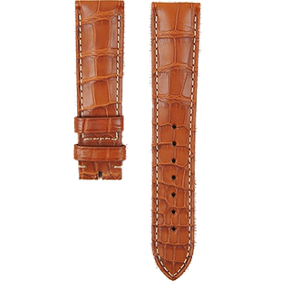 浪琴美洲鳄鱼皮手表表带男款真皮适用复刻名匠原装腕表之家XBIAO