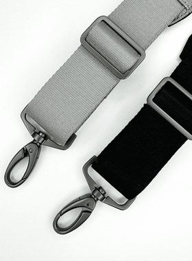 VACK男包背带斜挎包包肩带替换挎包单肩带加宽黑色背包带子配件带