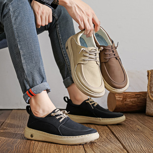 子2025秋季 软底软皮舒适百搭鞋 新款 休闲单鞋 子男 男士 头层牛皮男鞋