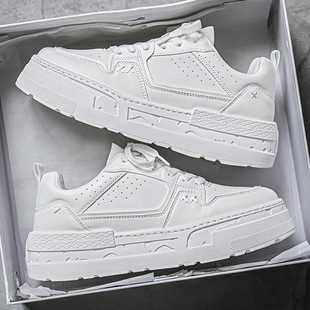 低帮板鞋 男士 青少年休闲潮鞋 春秋季 新款 时尚 厚底运动鞋 男鞋 小白鞋