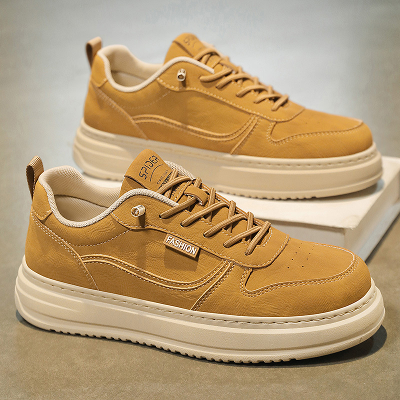 男鞋2025新款冬季软底一脚蹬休闲板鞋青少年学生运动百搭小白潮鞋