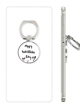 情人之心英文手写艺术手机支架指环多功能黏贴懒人桌面支撑礼品定