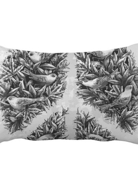 和平鸽反战设计图案抱枕靠枕腰枕沙发靠垫双面含芯礼物定制简约定