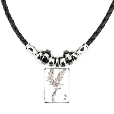 朱雀手绘饰品合金吊坠