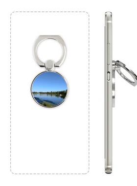 城市湖边风花雪月摄影手机支架指环多功能黏贴懒人桌面支撑礼品定