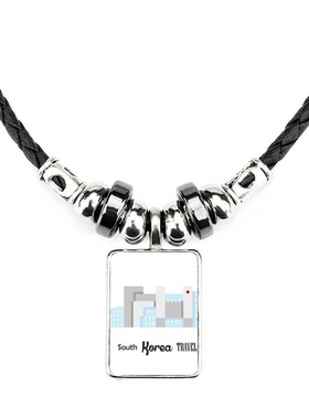 韩国旅行地标建筑合金礼物吊坠