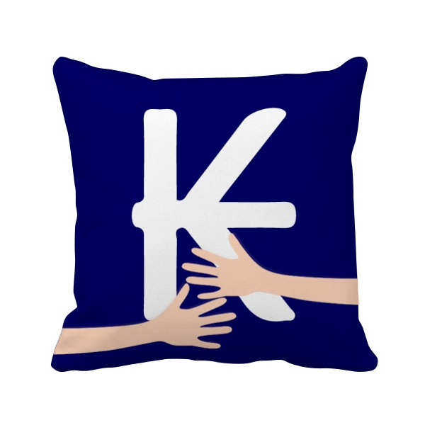 经典老挝货币符号基普拥抱方形抱枕靠枕沙发靠垫双面含芯礼物定制