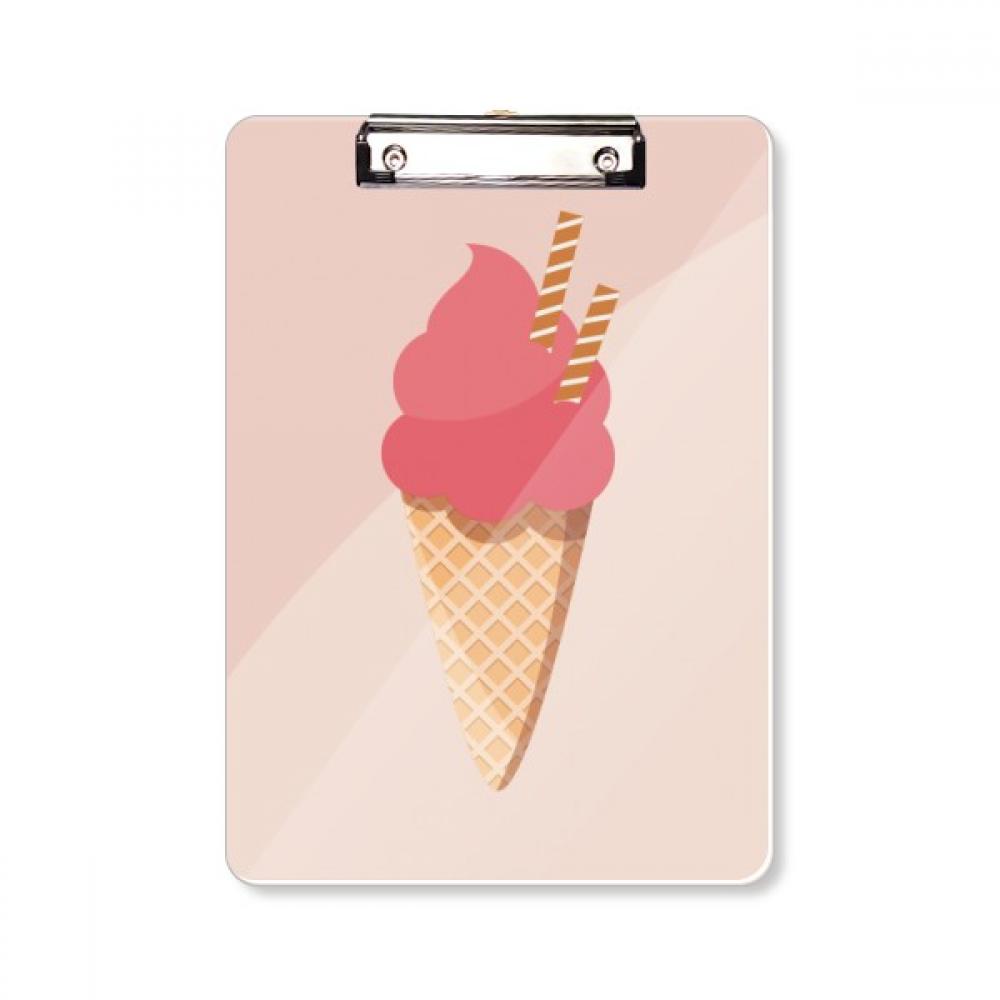 饼干蛋筒红色冰淇淋平头文件夹书写垫板考试A4板夹纸夹子,居家日用,书写板,淘宝优惠券,粉丝福利购,淘宝优惠卷