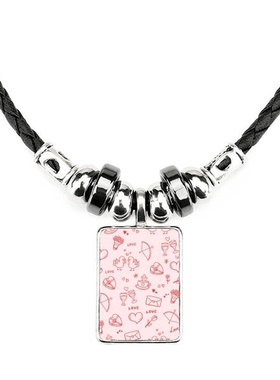 玫瑰爱情鸟箭头饰品合金吊坠