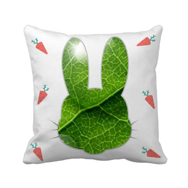 绿色叶脉植物自然纹理兔子方形抱枕靠枕沙发靠垫双面含芯礼物定制,模玩/动漫/周边/娃圈三坑/桌游,动漫毛绒/抱枕/坐垫,淘宝优惠券,粉丝福利购,淘宝优惠卷