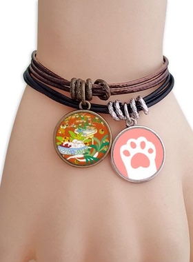 多彩猫咪礼品原创设计风手链