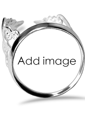 来图定制订婚可调节指环开口爱情婚戒指时尚简约礼物