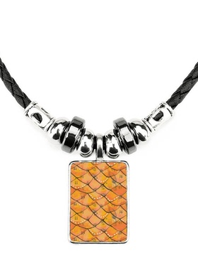 橘子抽象饰品合金吊坠