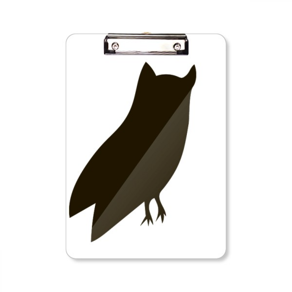 黑色猫头鹰动物剪影平头文件夹书写垫板考试A4板夹纸夹子,居家日用,书写板,淘宝优惠券,粉丝福利购,淘宝优惠卷