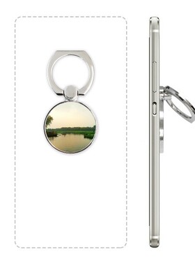 夕阳湖景风花雪月摄影手机支架指环多功能黏贴懒人桌面支撑礼品定