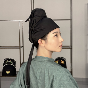 长安的荔枝同款唐幞头一体式大鹏乌纱帽子发饰唐制汉服圆领袍头饰