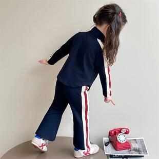 女童运动套装春秋季2026新款儿童春装洋气时髦宝宝休闲巨好看衣服