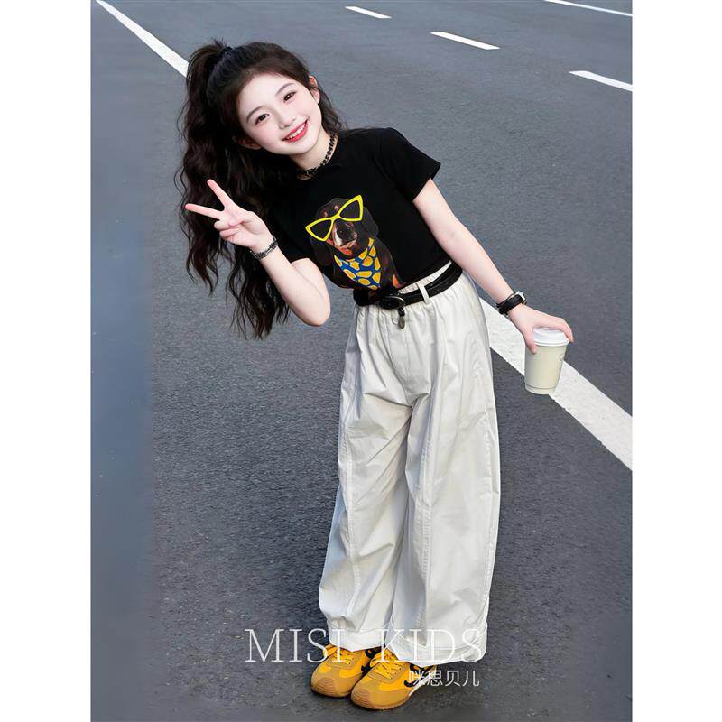 青少年女装学生初中生搭配套装儿童夏季酷飒拽姐一整套穿搭女童夏