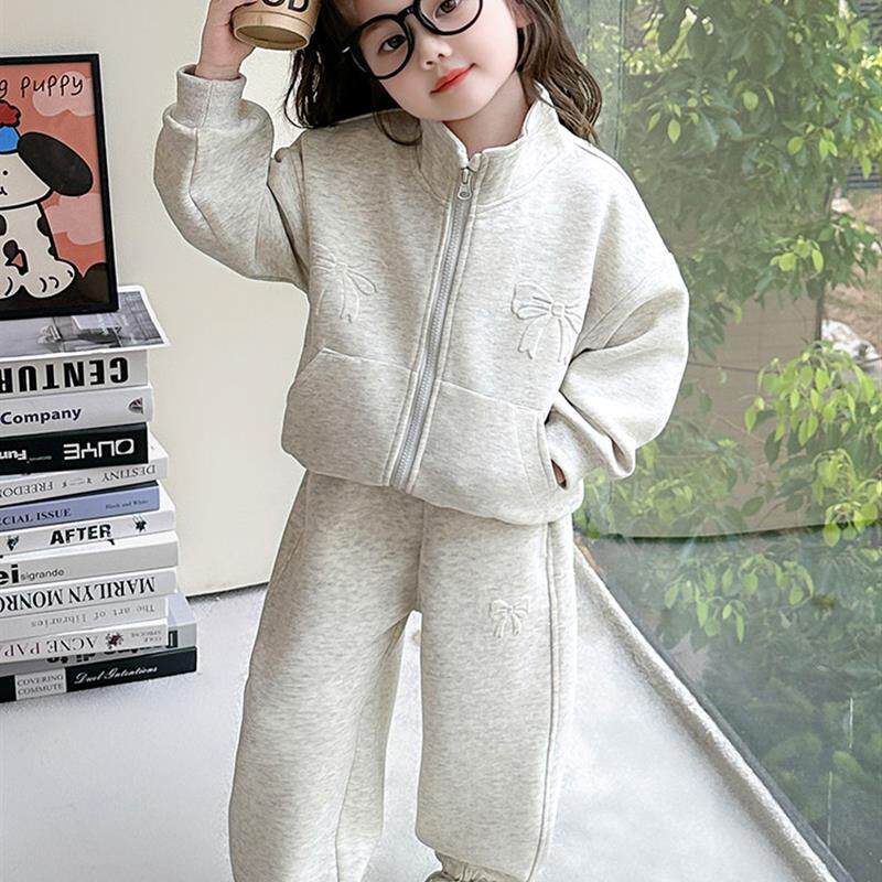 女童运动套装秋装2025新款儿童秋天洋气时髦宝宝春秋季休闲两件套