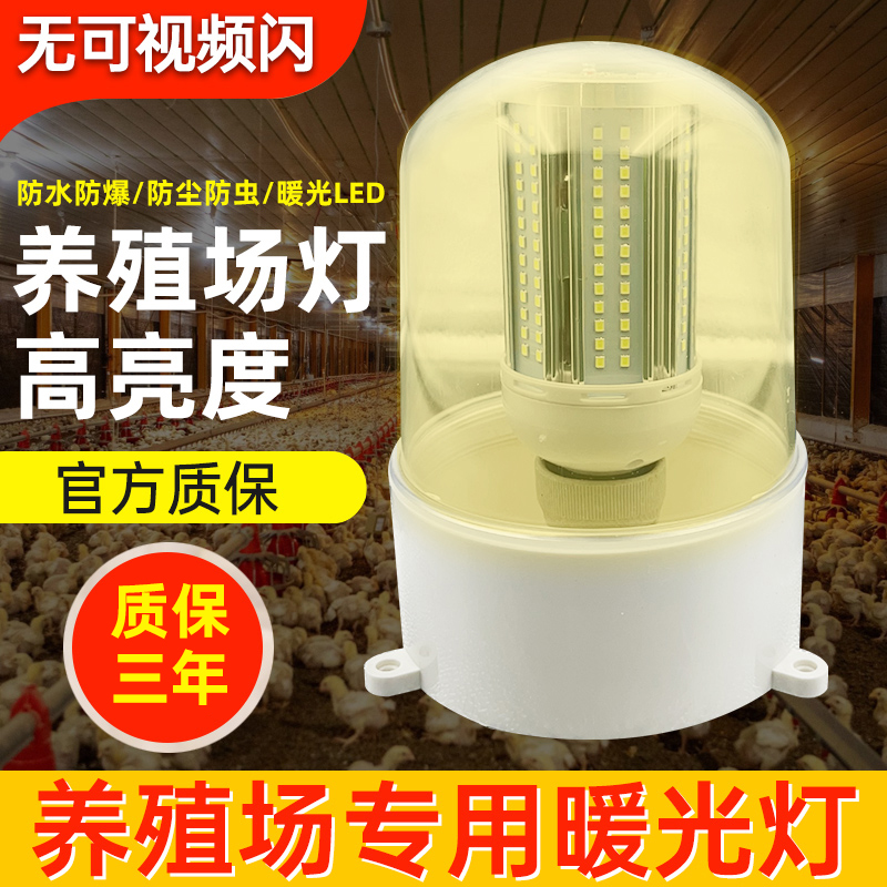 led暖光三防养殖场照明灯