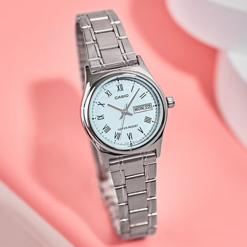 卡西欧女士指针休闲简约手表