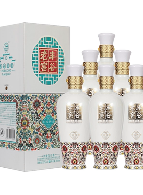 【酒厂直供】52度丰谷老窖传承90浓香型四川白酒送礼500ml*6整箱