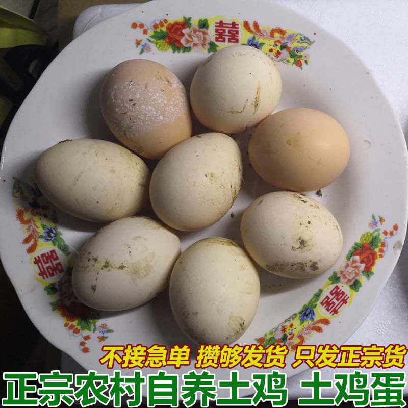 正宗农村自养土鸡蛋只发正宗货