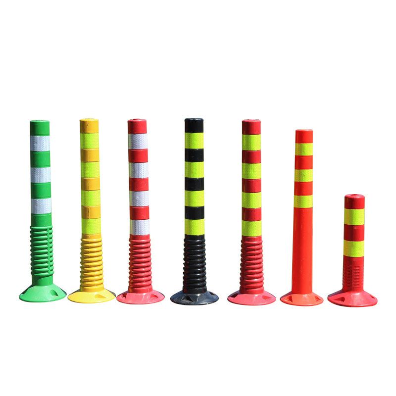 塑料pu交通设73cm弹性反光警示立柱护桩分道钢铁防撞隔