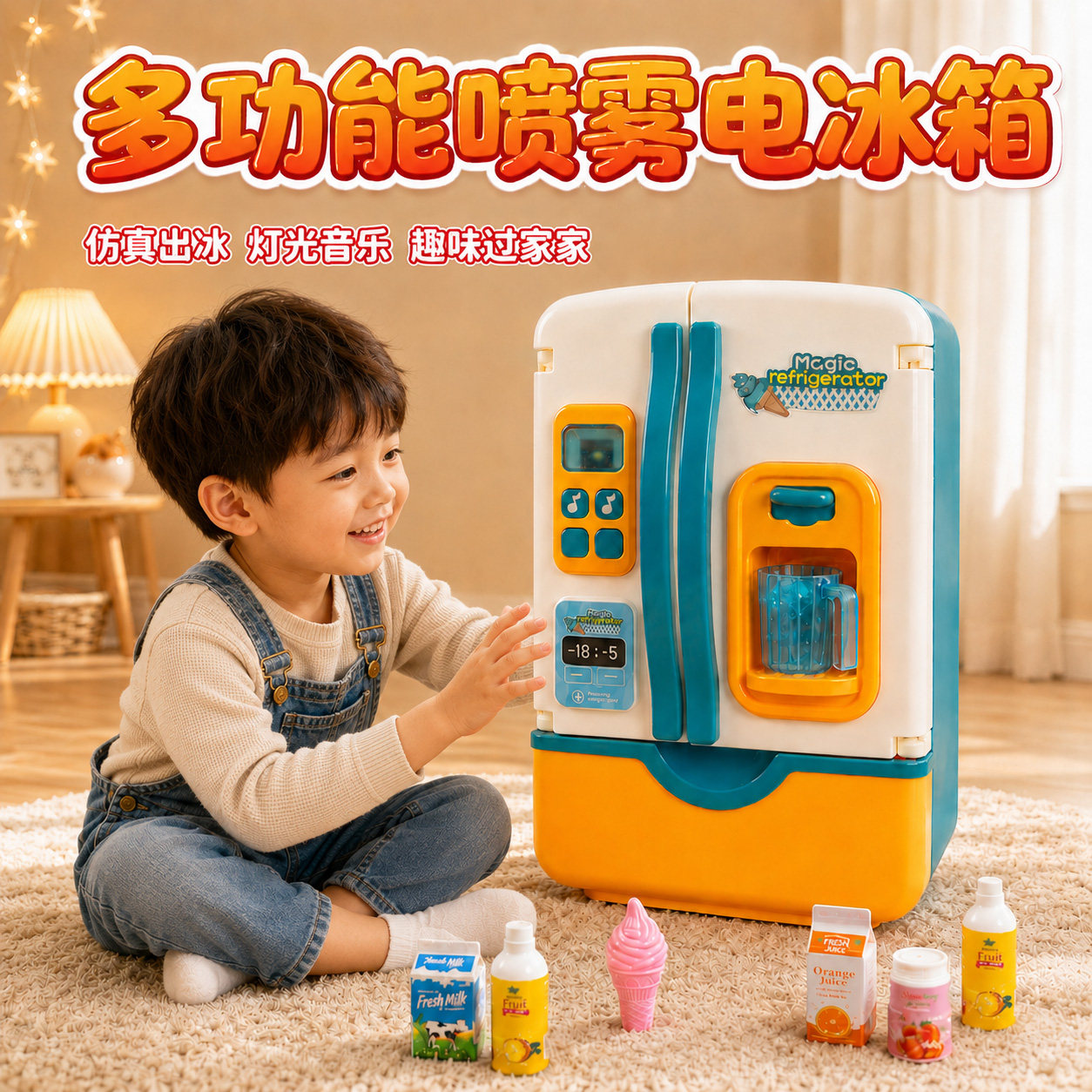 儿童冰箱过家家益智玩具生日礼物