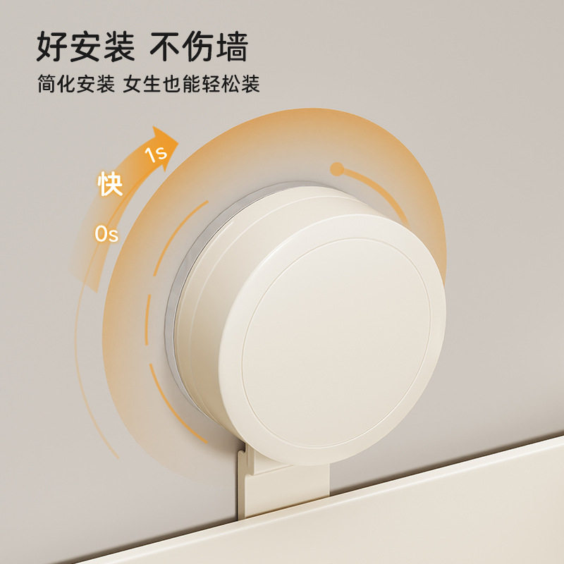 吸盘牙刷置物架免打孔漱口杯刷牙杯卫生间壁挂式家庭电动牙刷架子