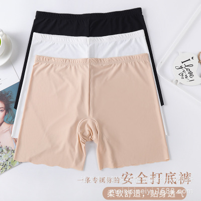 夏日莲38024#38023#冰丝安全裤女防走光中腰女士打底裤现货