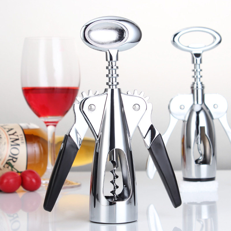 新款红酒开瓶器 酒起子 葡萄酒 翅型开启瓶器 黑手柄KTV