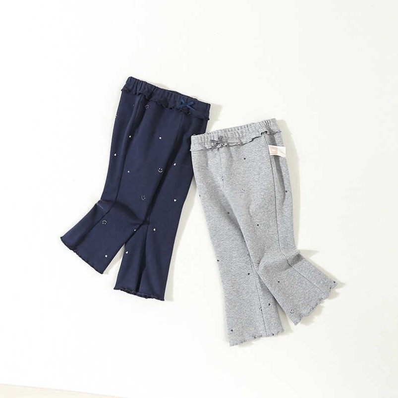 儿童裤子2025秋装新款女童休闲裤宝宝喇叭裤春秋季女宝洋气打底裤