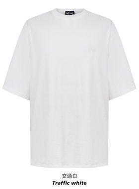 FIRST LINE2023新春福利款260g纯棉重磅纯白色T恤宽松休闲情侣