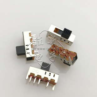 SS-23E08G5/6/9.5立式拨动开关8脚3档双排立式无耳朵玩具电源开关