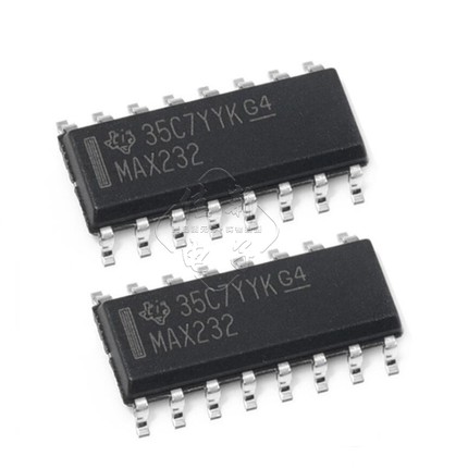 RS232芯片 MAX232DR 丝印MAX232 贴片SOP-16 120Kbps 驱动收发器