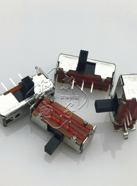 进口原装ALPS SSSU111400 3脚2档侧拨拨动开关6mm长柄 高强度滑动