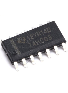 贴片SN74HC03D 芯片 逻辑电路 四2输入与非门 SOP-14