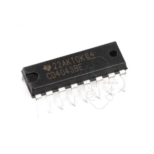 原装正品 直插 CD4043BE DIP-16 逻辑电路芯片 CMOS 四与非门