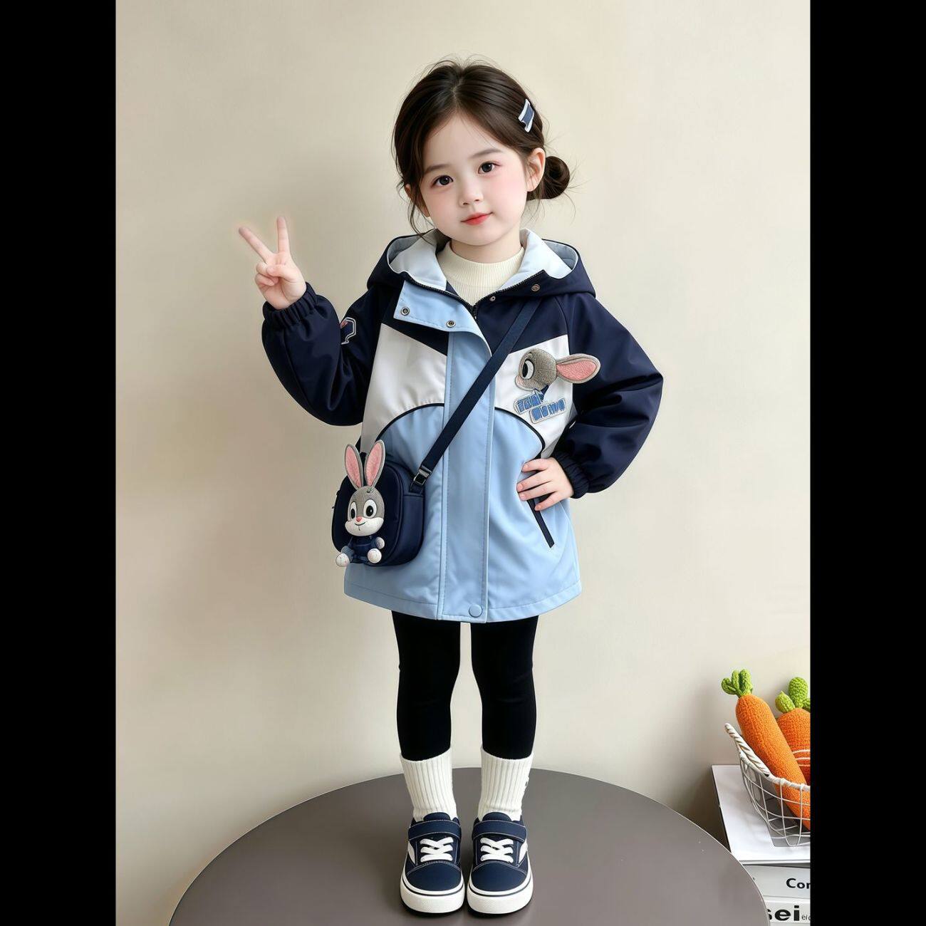 女小童连帽外套春秋款202