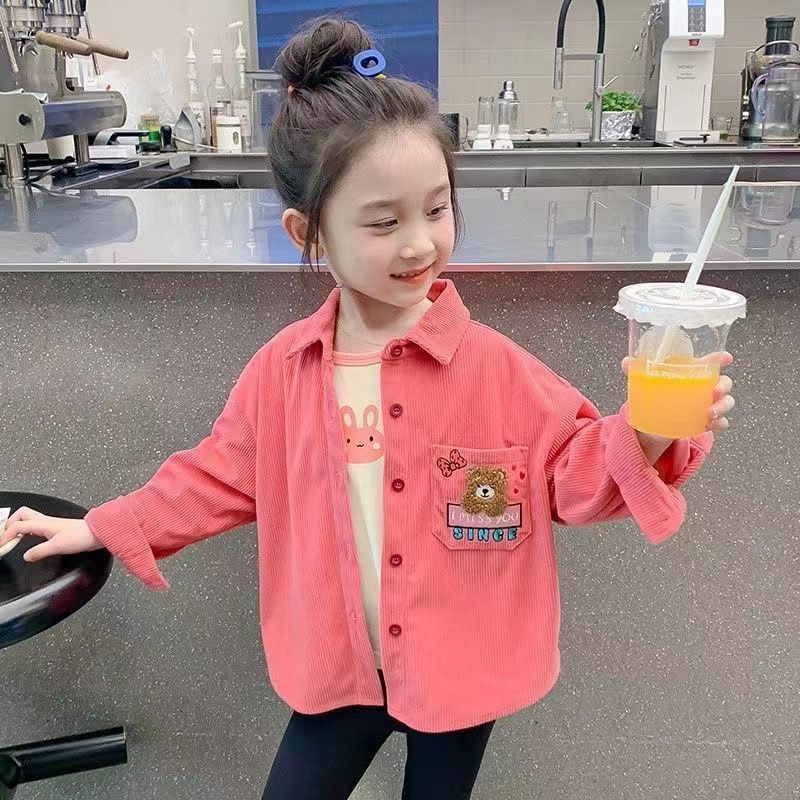 女童衬衫长袖春秋款中小