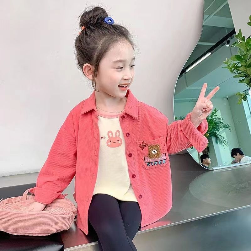女童衬衫长袖春秋款中小