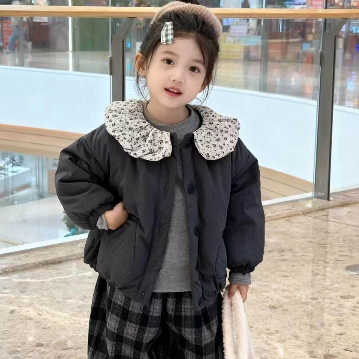女童棉服冬季新款韩版娃