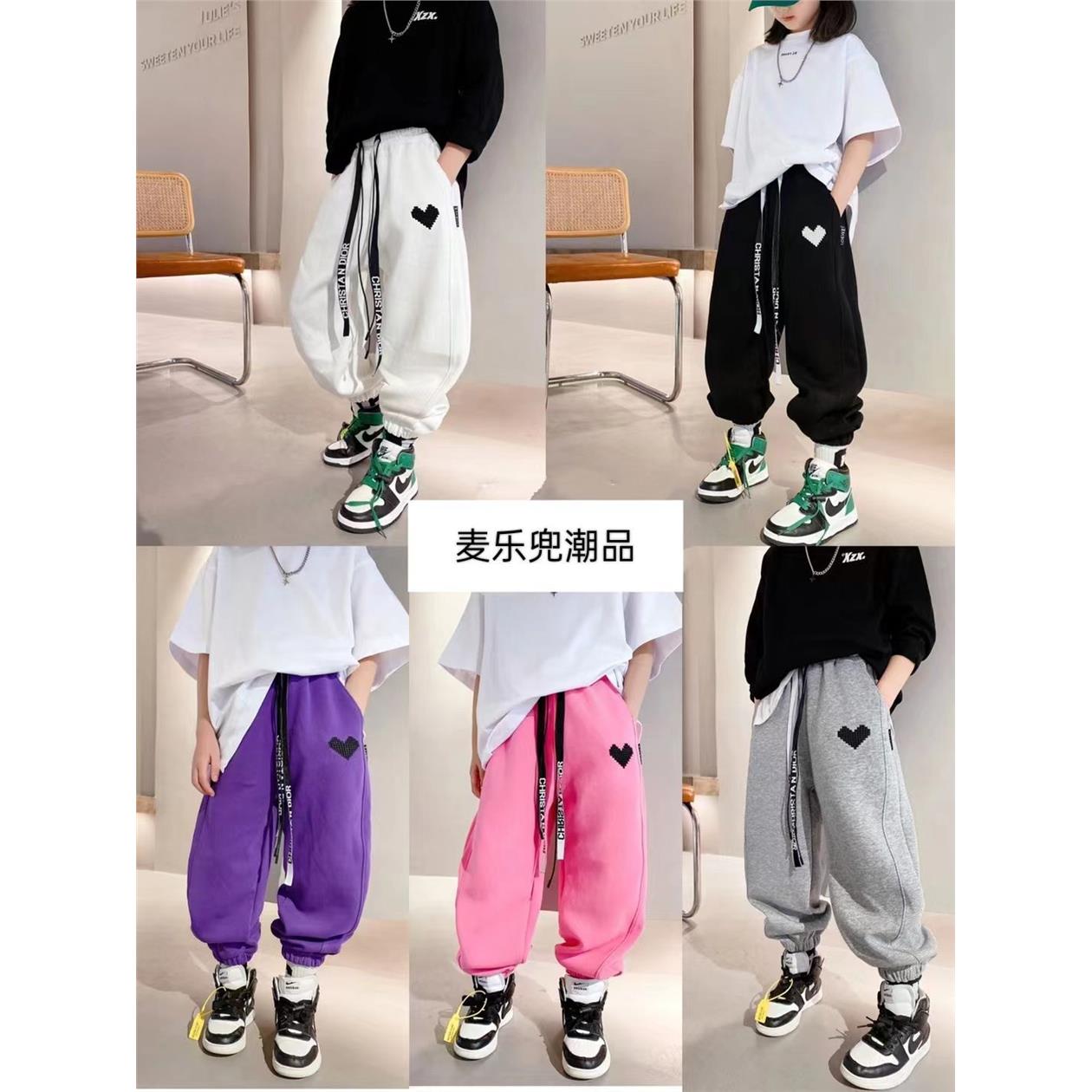 女童裤子春秋外穿20新款