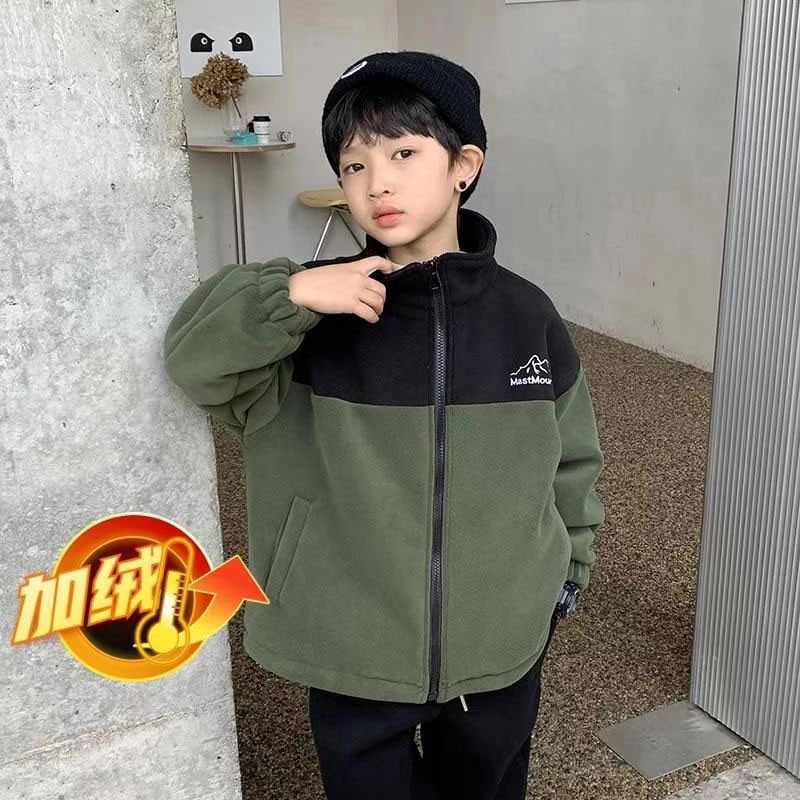 童装秋冬男童加绒加厚立