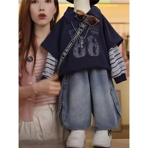 儿童秋季套装2025新款男