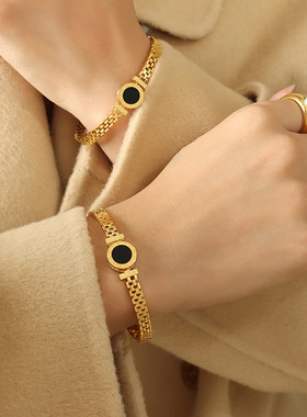 欧美ins罗马数字圆环镶嵌亚克力