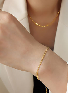 韩系极简日字形铜饰套装